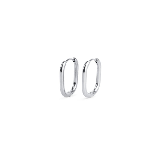 Pernille Hoop Earrings - Silver