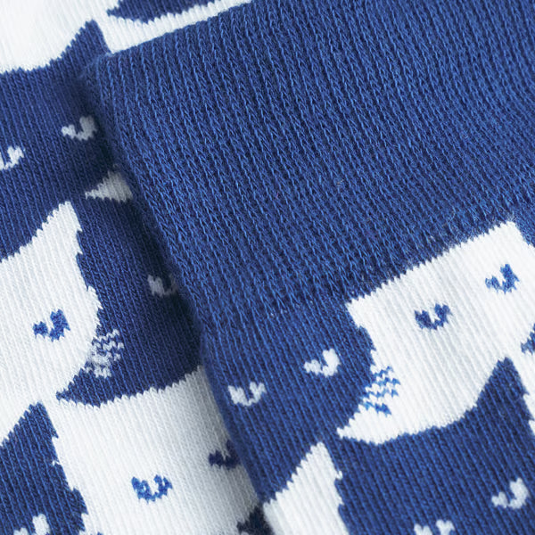 Dedicated Sigtuna Socks Pepita Cats - Sodalite Blue