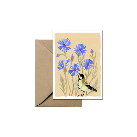 Mini Greeting Card - Cornflower