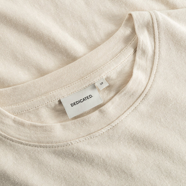 LAST ONE in M - Vadstena Base T-shirt - Oat White