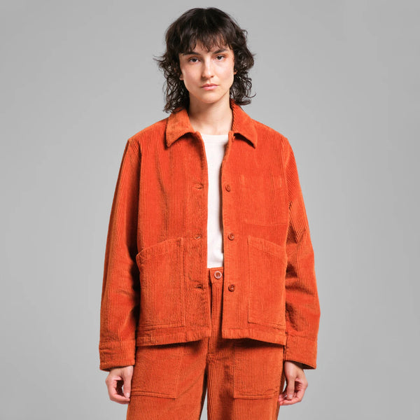 Stiby Corduroy Jacket - Cinnamon Orange