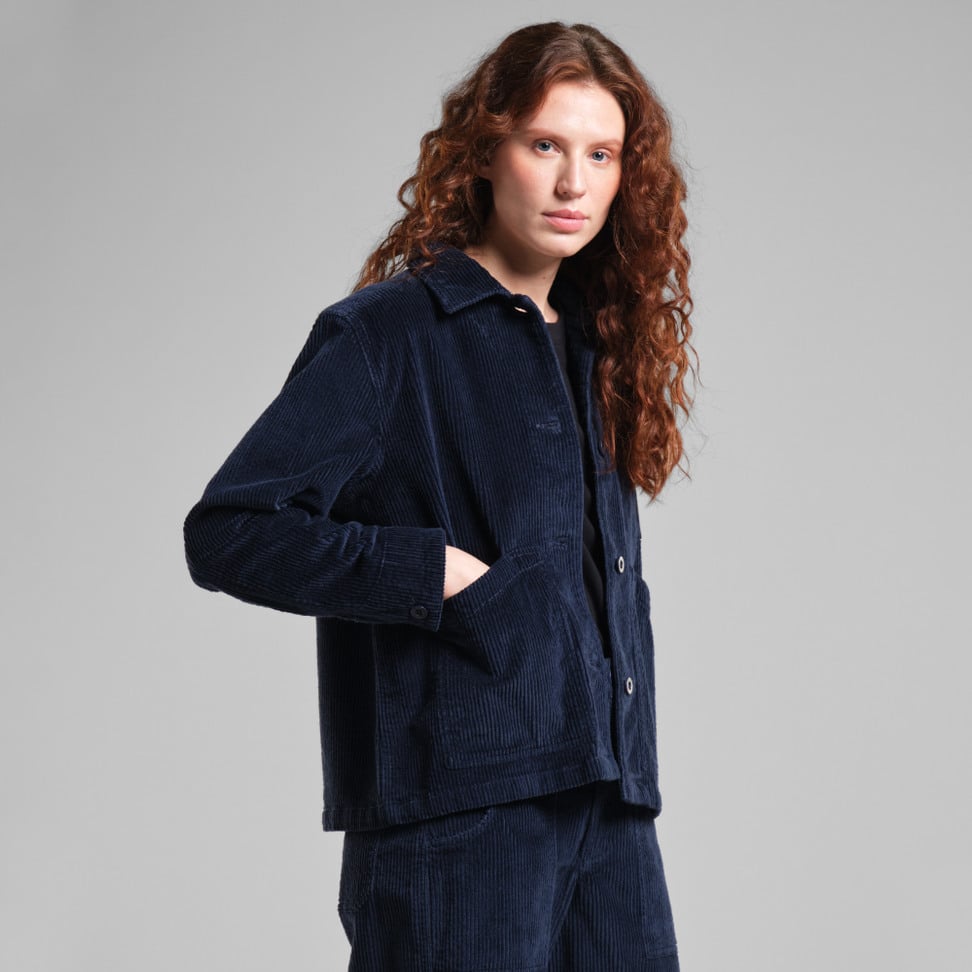 Stiby Corduroy Jacket - Navy
