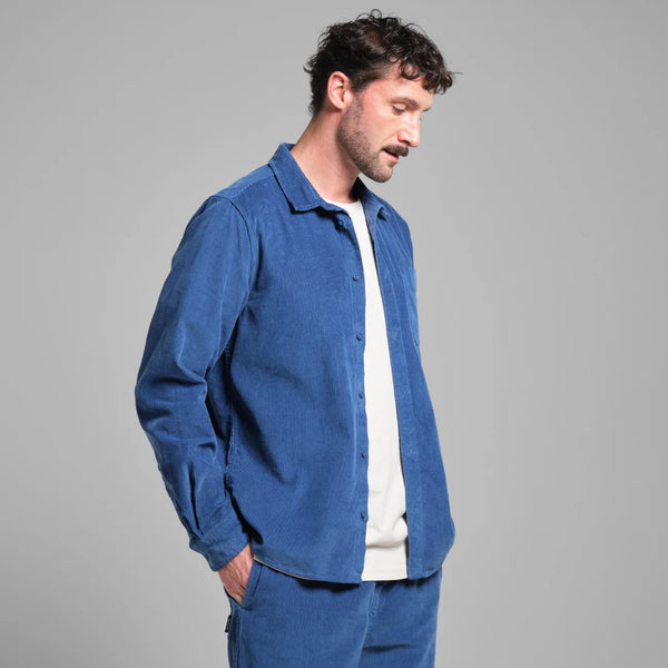 Varberg Corduroy Shirt - True Blue