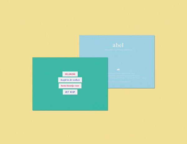 Greeting Card With A Message That Sticks - Quartet