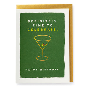 Archivist Gallery Greeting Card - Martini Birthday