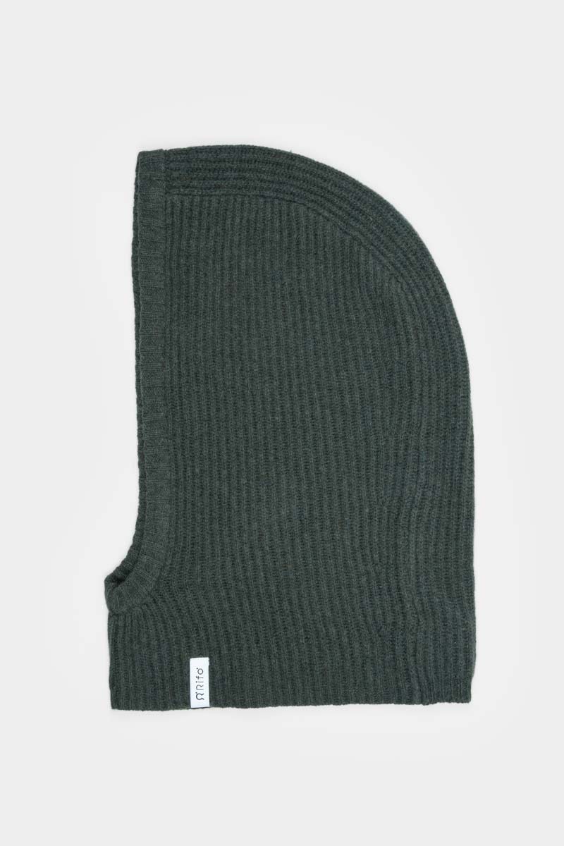 Marika Recycled Cashmere Balaclava - Green Foresta
