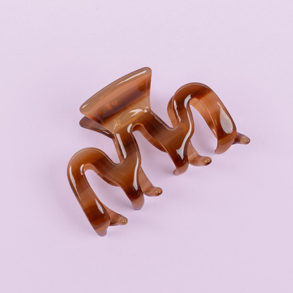 Hair Clip Medium - Toffee