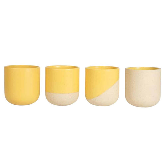 ReClay Tea & Matcha Mugs S/4 - Honey