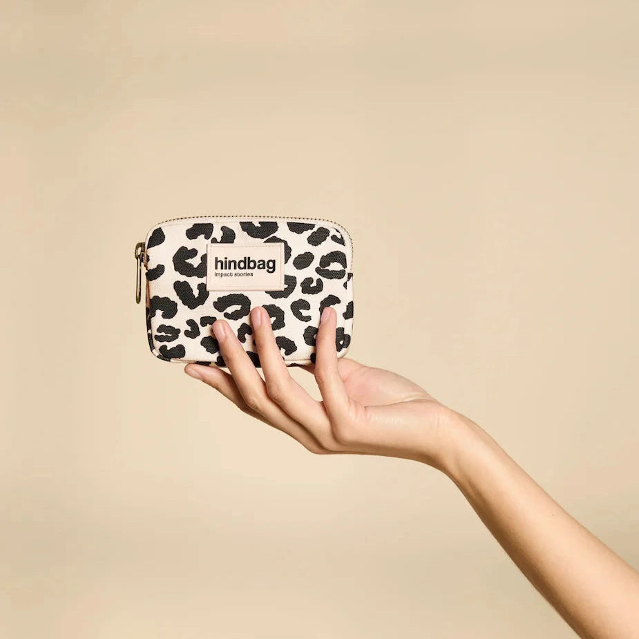 Hindbag Lili Coin Purse - Leopard Beige