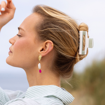 Hair Clip Medium - Sage