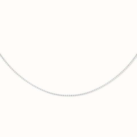 Box Necklace - Silver