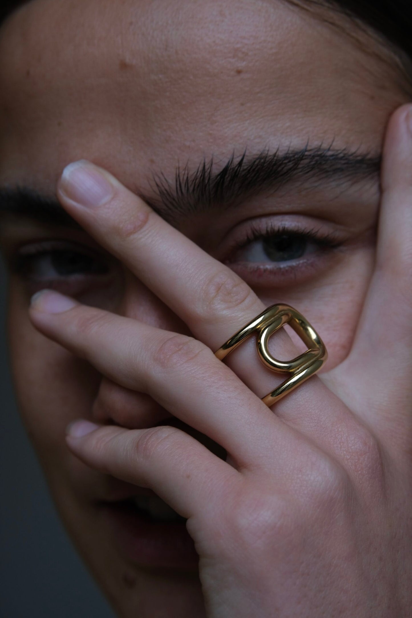 Bandhu Loop Ring - Gold