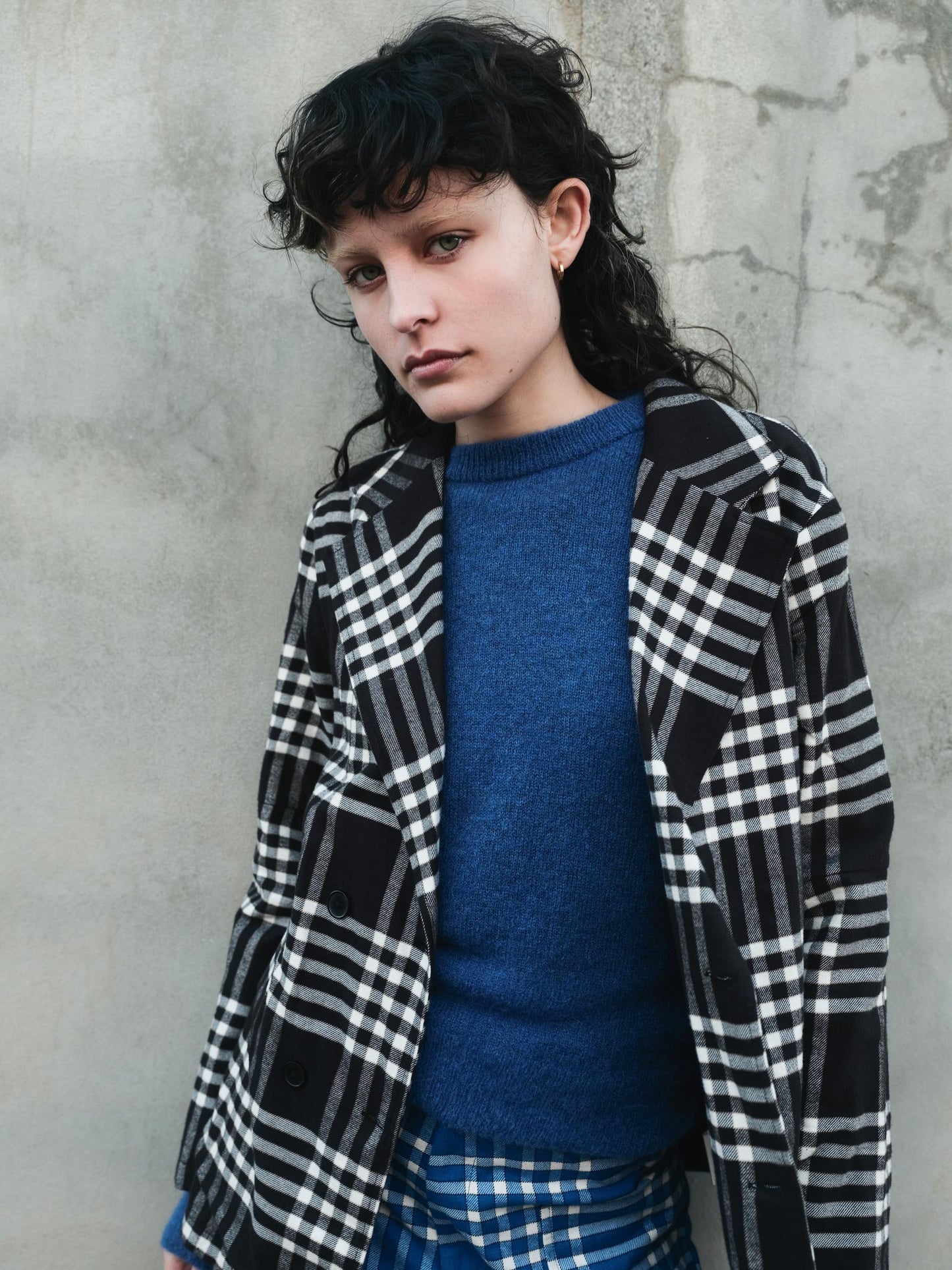 LAST ONES in L - Babol Alpaca Jumper - Blue