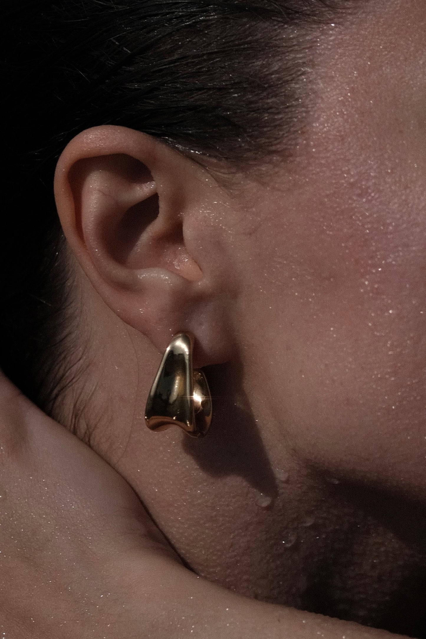 Bandhu Dent Earrings - Silver