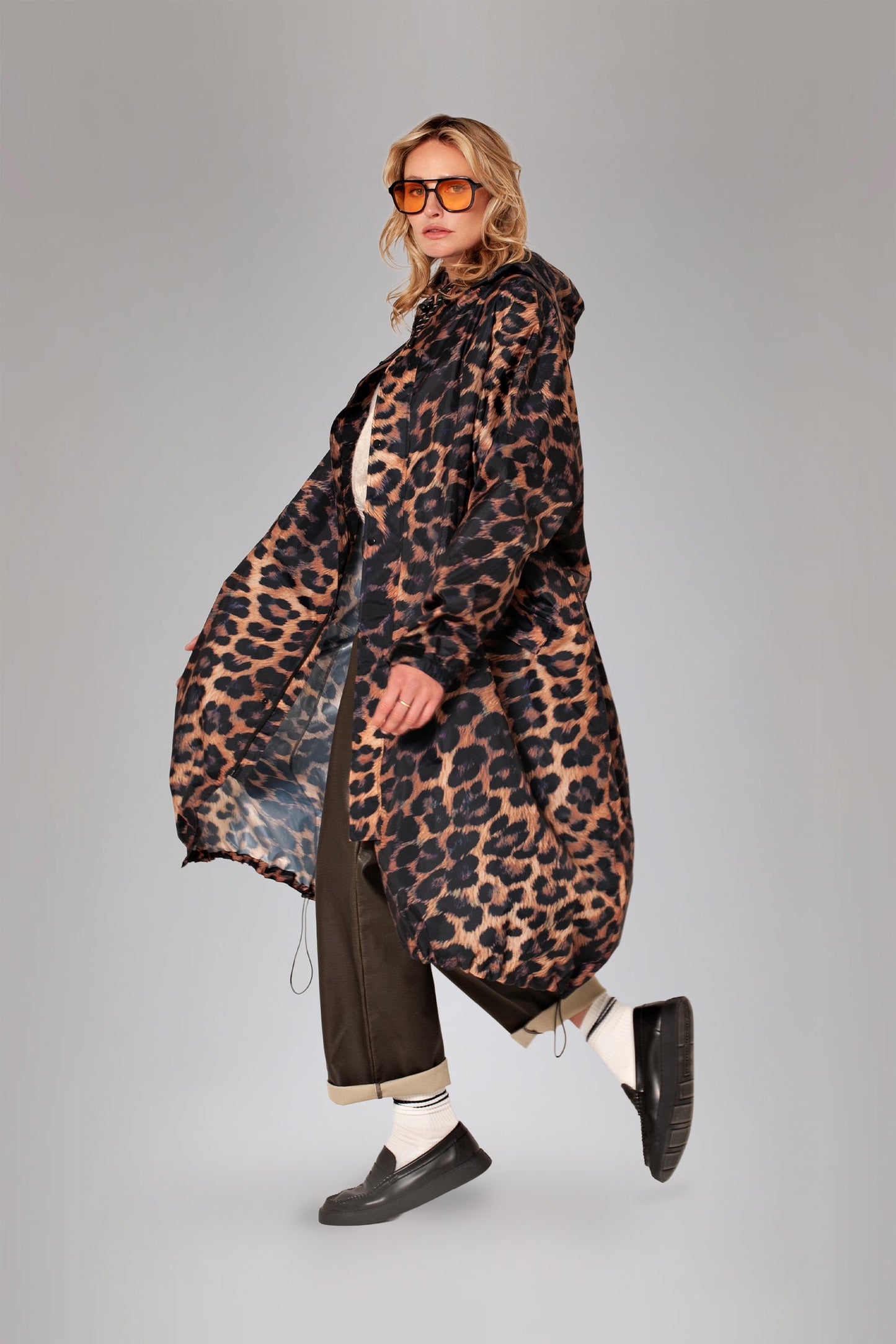 Rain Coat - Dark Leopard