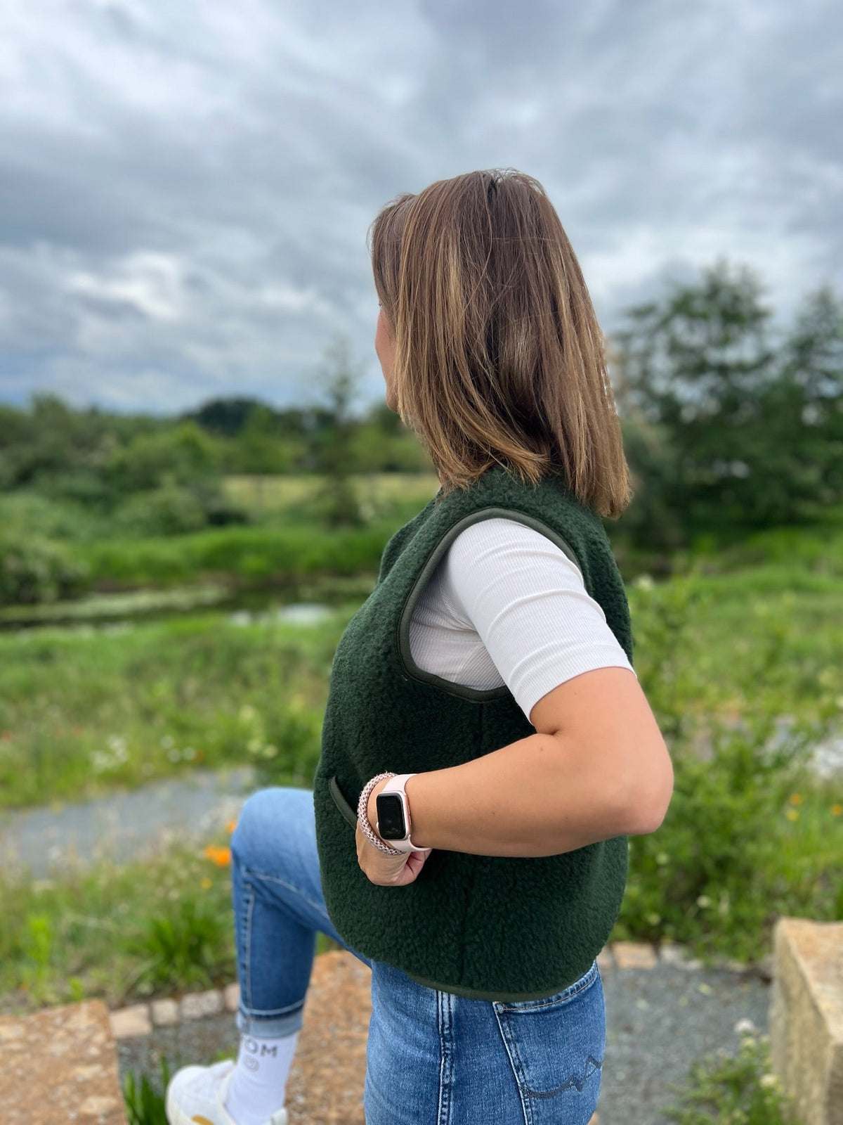 POS Light Wool Bodywarmer - Dark Green