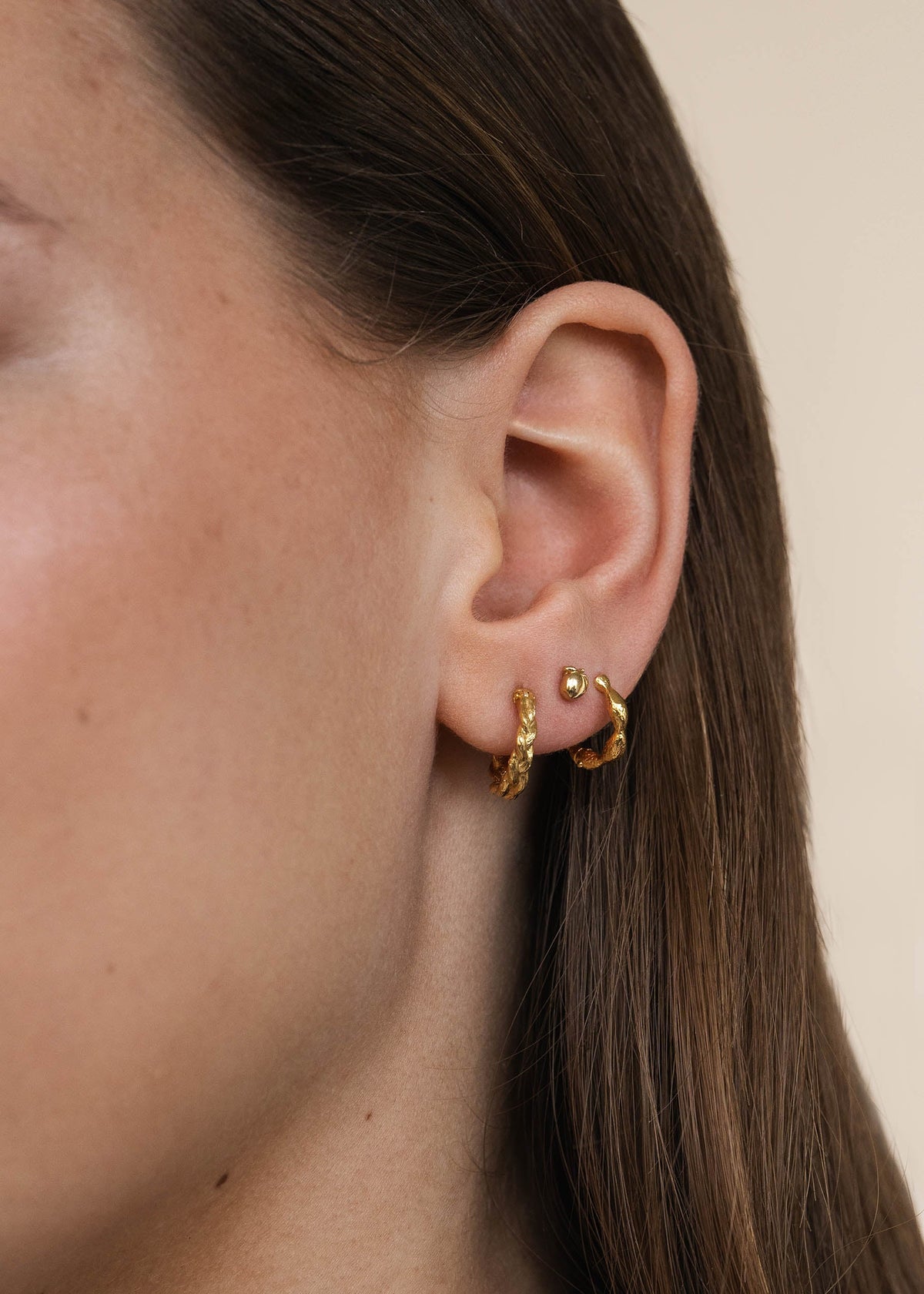 Peachy Studs - Gold