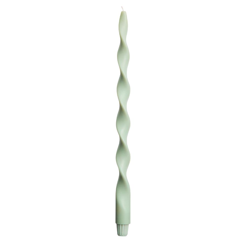 Original Home Big Lazy Spiral Candle - Green