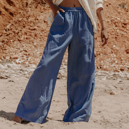 LAST ONE in 34 - Flore Trousers - Blue Sky