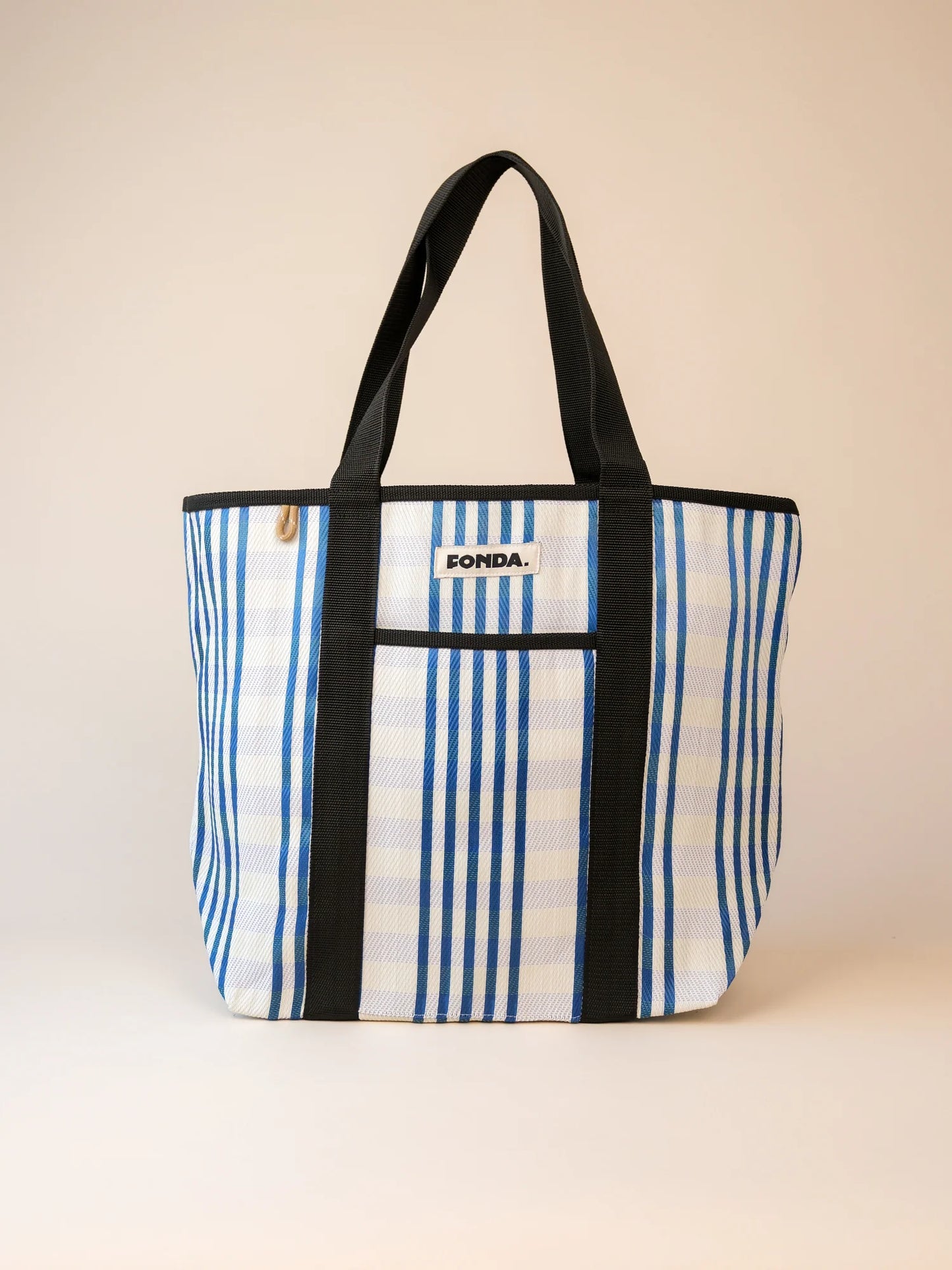 Shopper - White Blue Neon Yellow