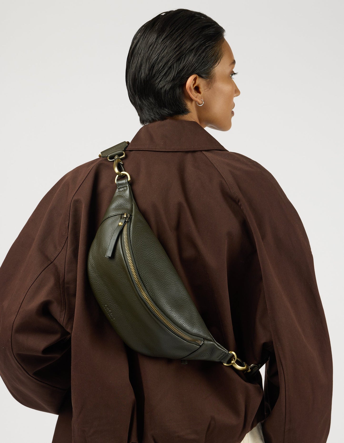 Niko Bum Bag - Moss Soft Grain