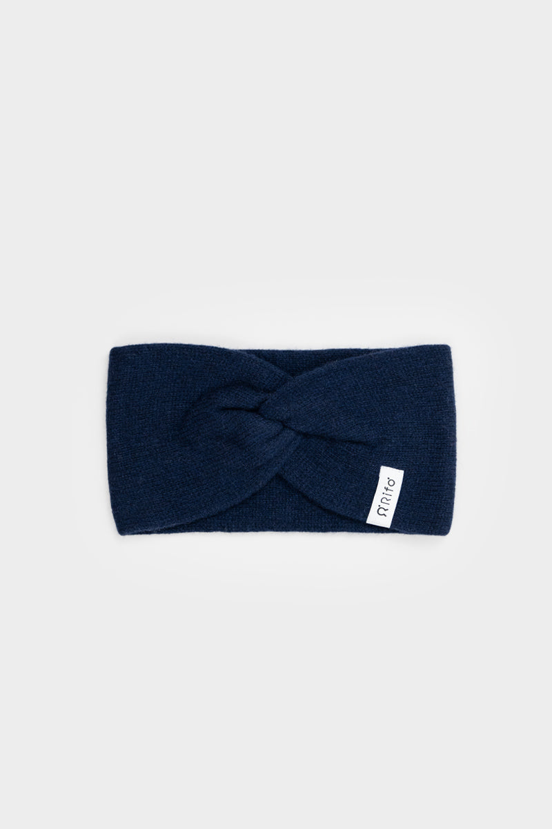 Rifo Recycled Cashmere Nadia Headband - Blue Mora