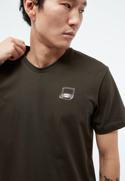 Colby Recordplayer T-Shirt - Dark Olive