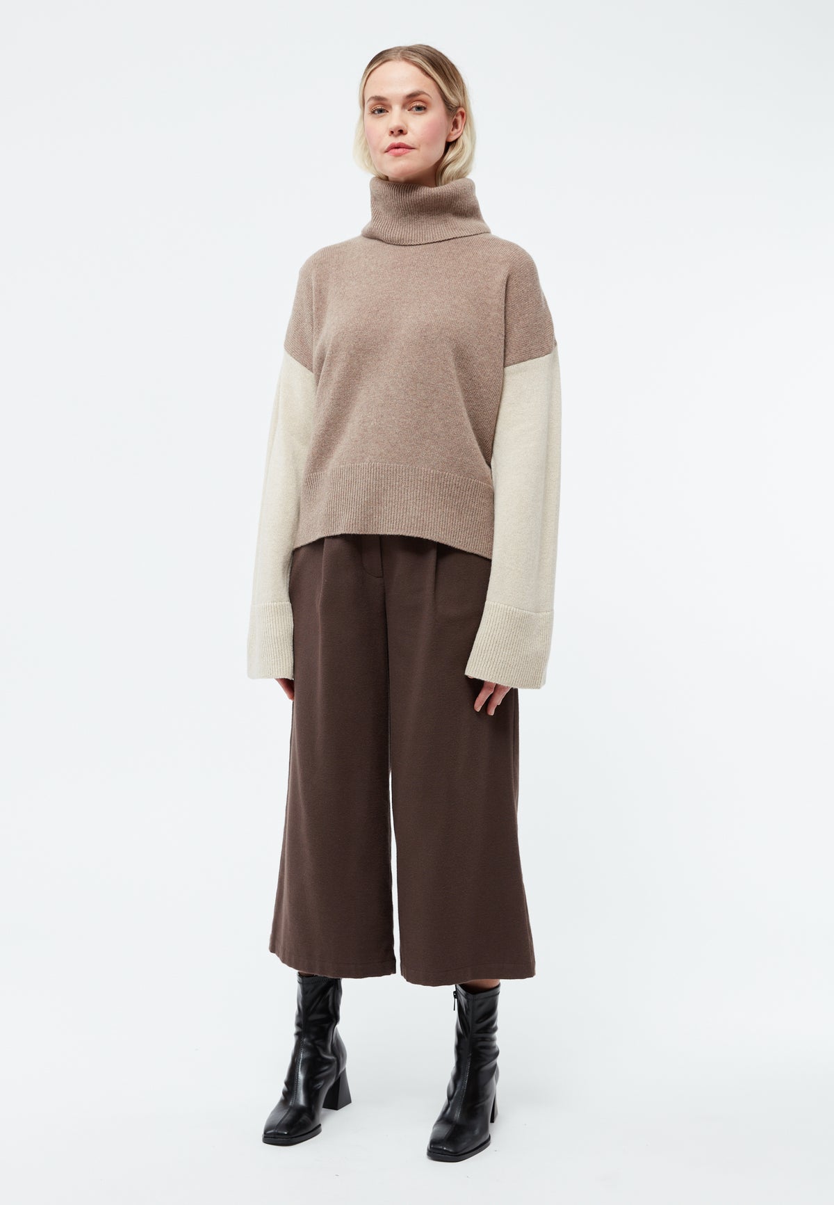 Lea Wool Sweater - Light Beige/Beige/Light Brown