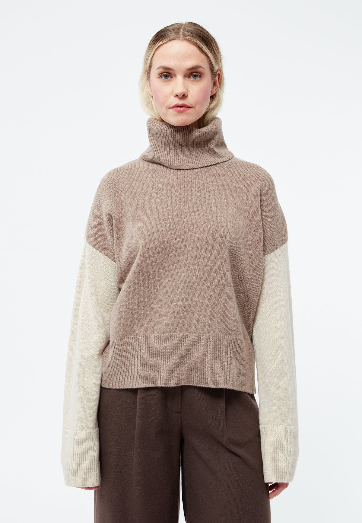 Lea Wool Sweater - Light Beige/Beige/Light Brown