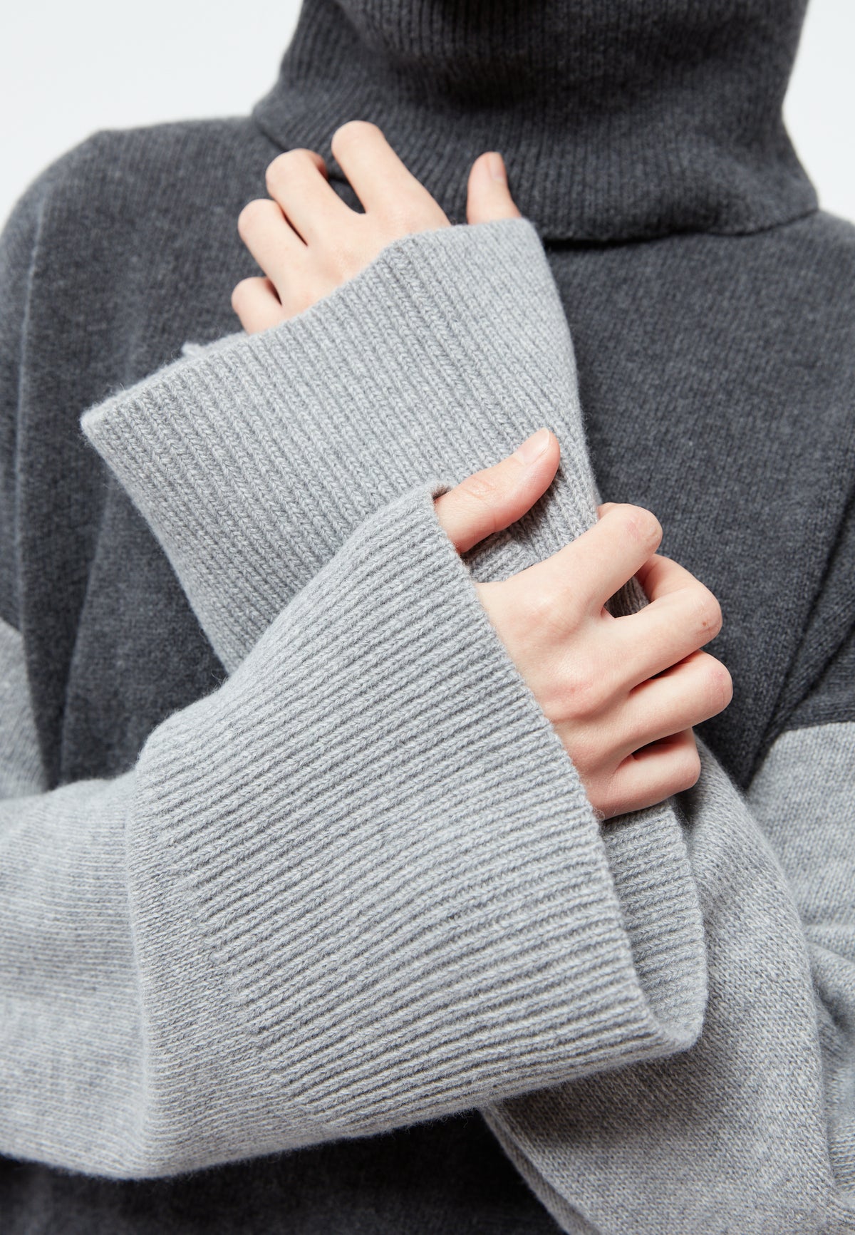 Lea Wool Sweater - Mid Grey/Iron Grey/Anthracite