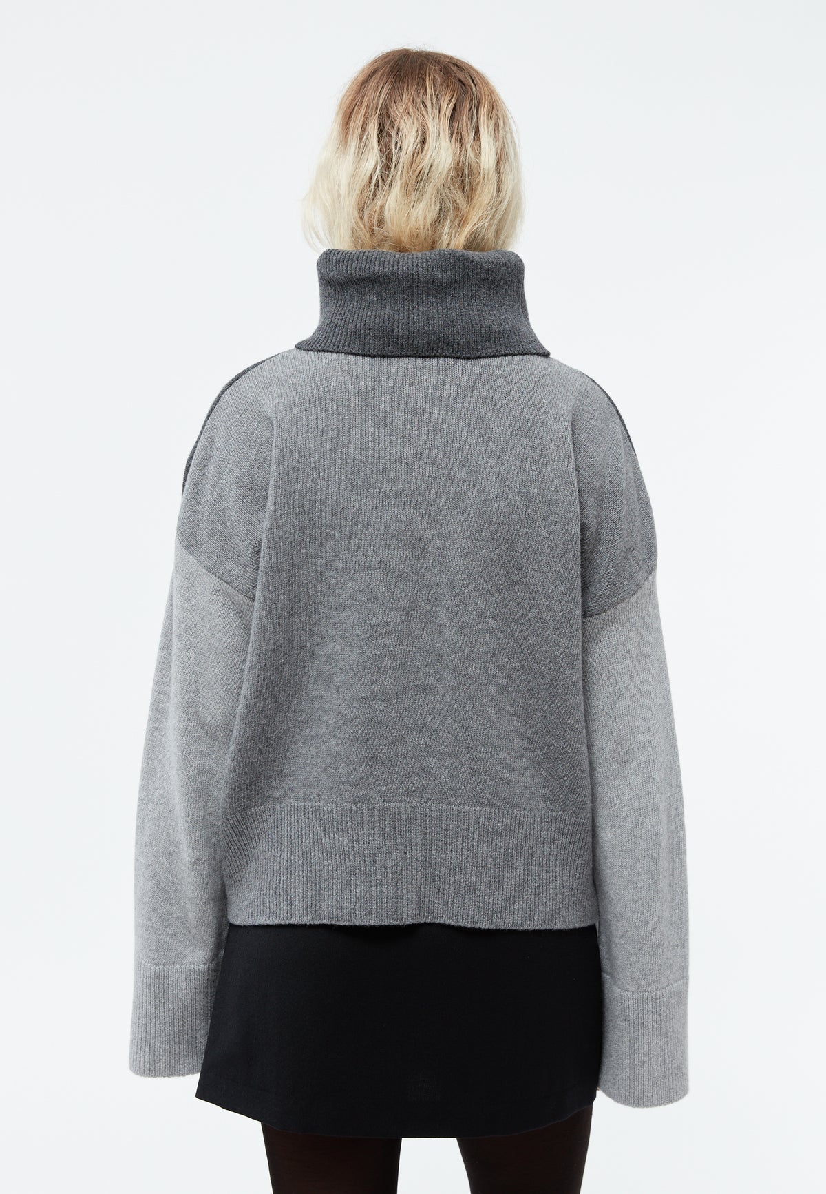 Lea Wool Sweater - Mid Grey/Iron Grey/Anthracite