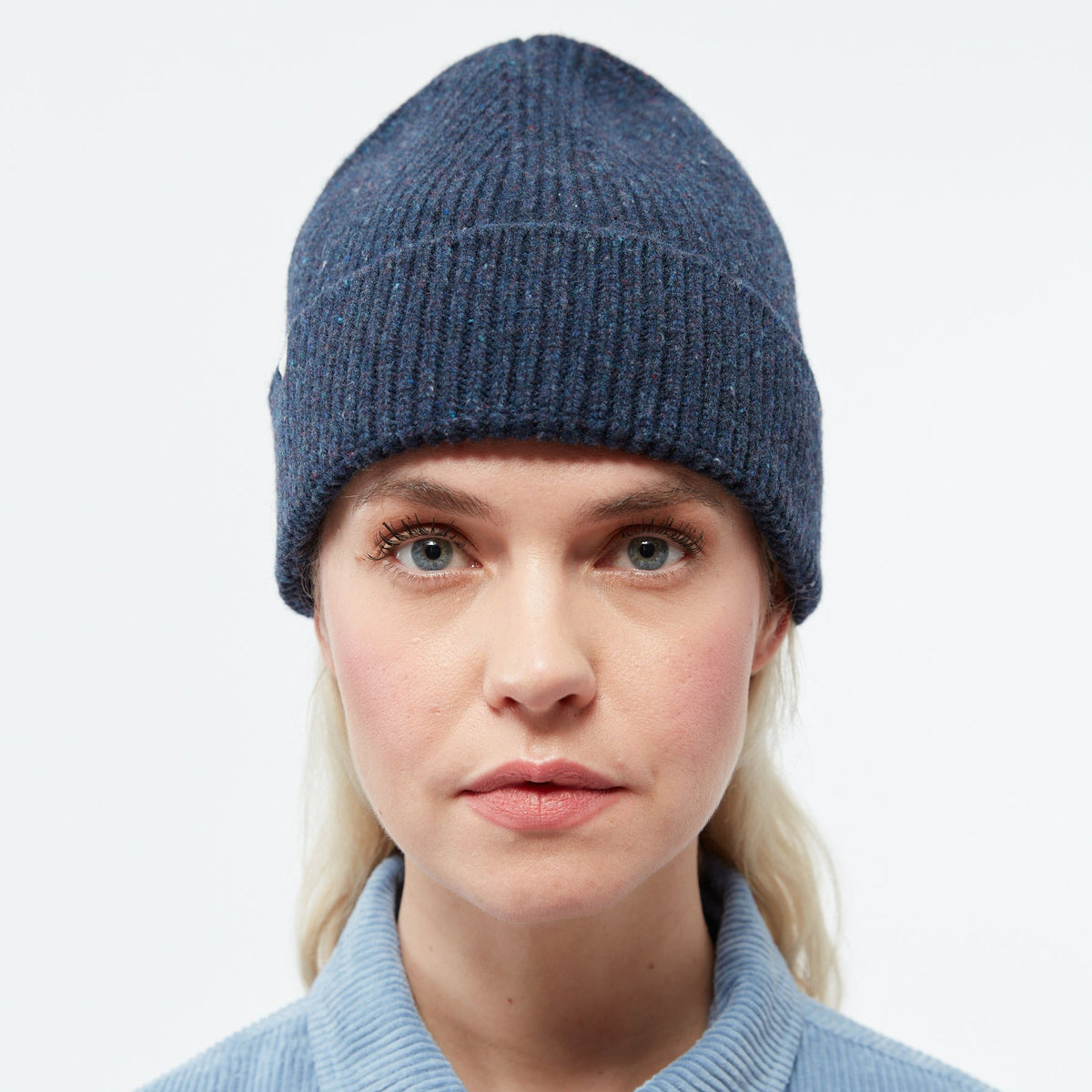Lars Wool Beanie - Dark Blue