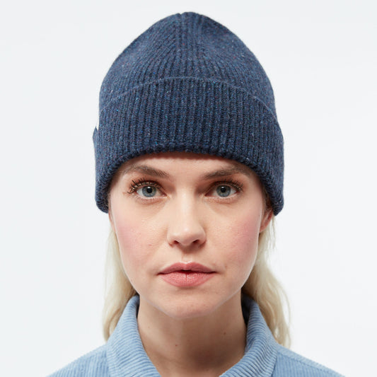 Lars Wool Beanie - Dark Blue
