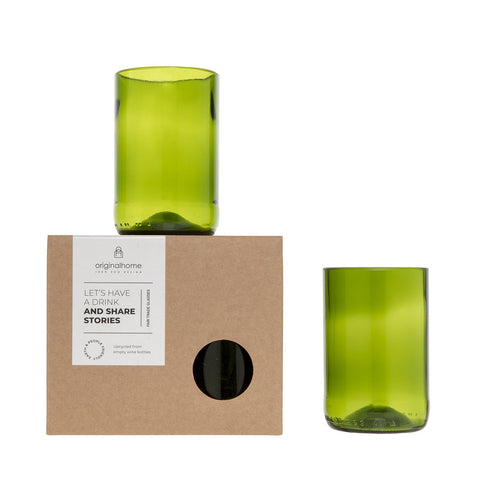 Original Home Green Glass L - Set of 2