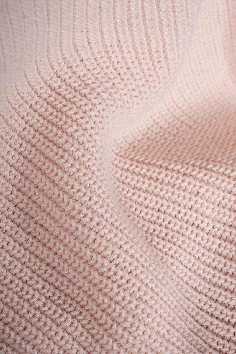 Adelaide Recycled Cotton Knit Top - Pink Tulle