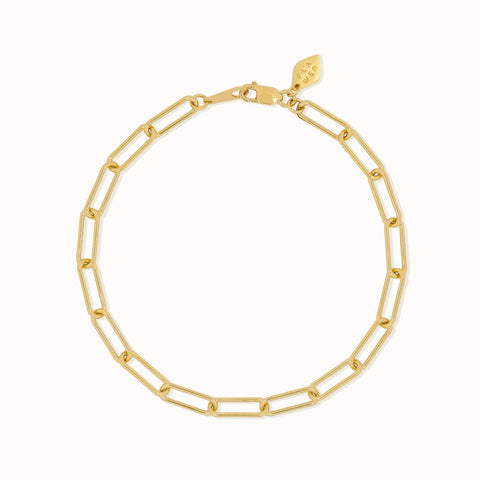 Flawed Square Chain Bracelet - Gold