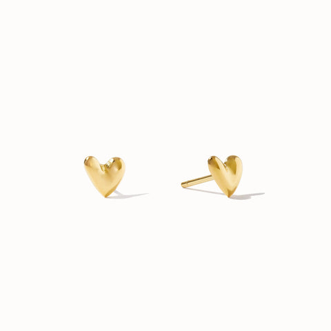 Flawed L'amour Studs - Gold