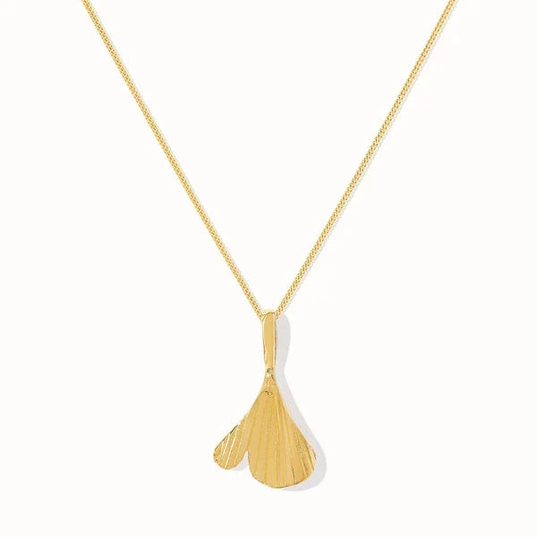 Ginkgo Necklace - Gold