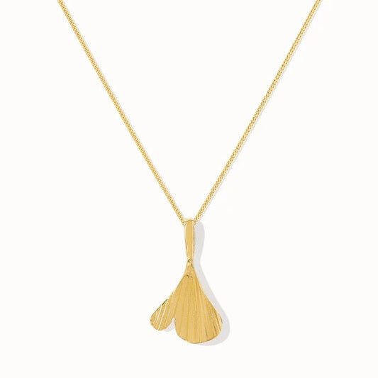 Ginkgo Necklace - Gold