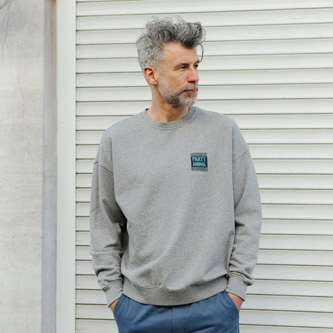 Yeye Weller Oversized Sweatshirt - Grey Melange