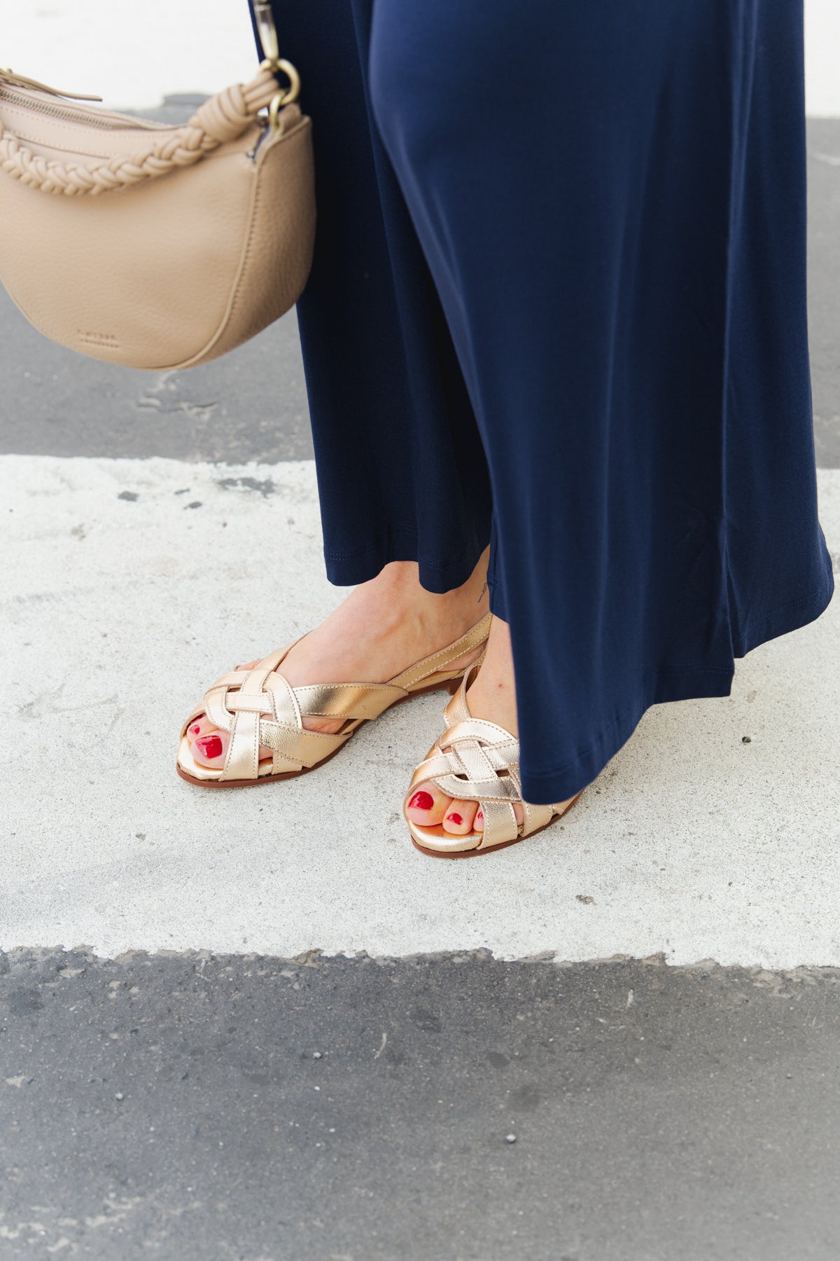 LAST PAIR in 41 - Clémentine Sandals - Golden Leather