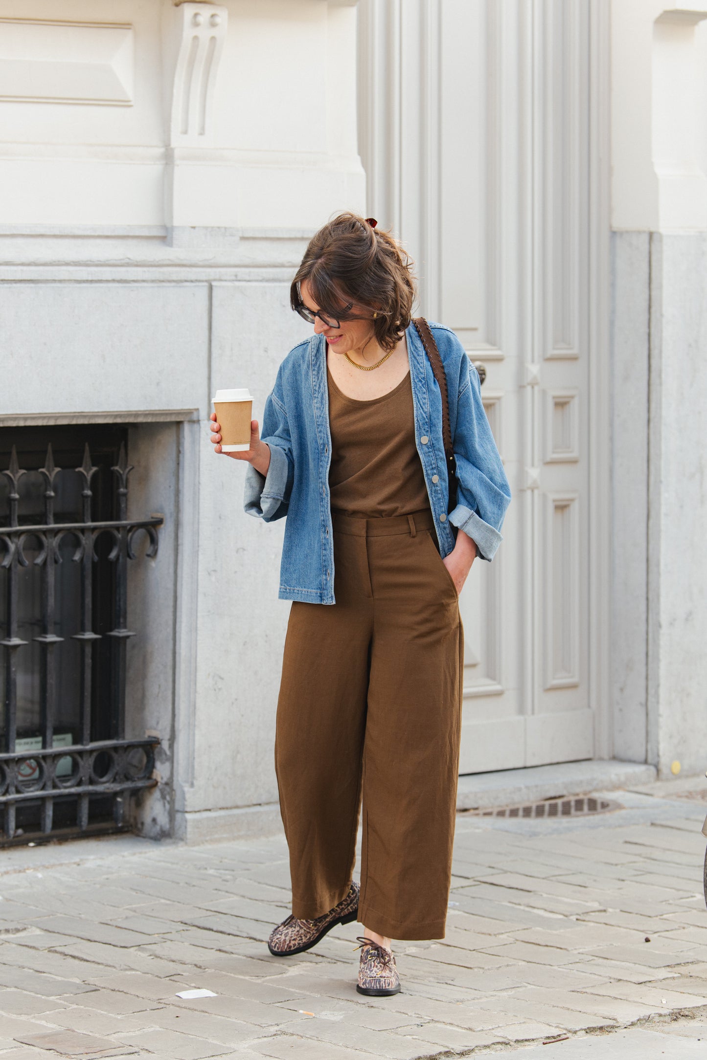 Linen Blend Top - Dried Palm