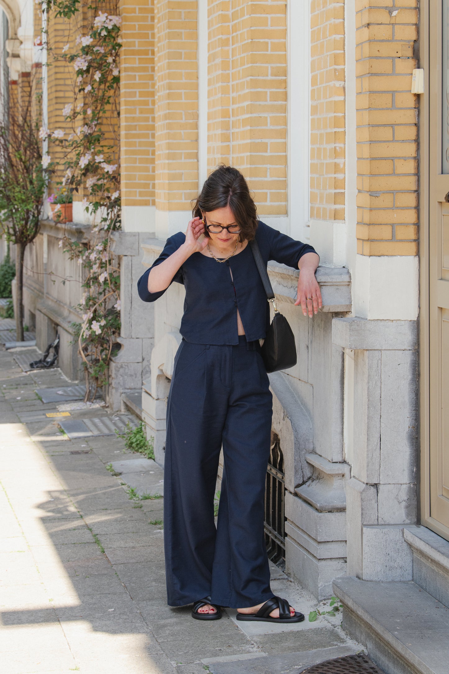 LAST ONES in 34 (fit big) - Molly Pants - Navy Hemp