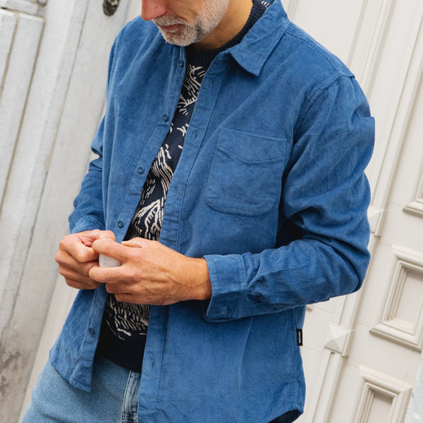 Varberg Corduroy Shirt - True Blue