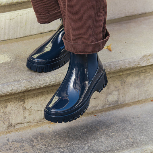 LAST ONE in 41 - Peachy Waterproof Boots - Navy