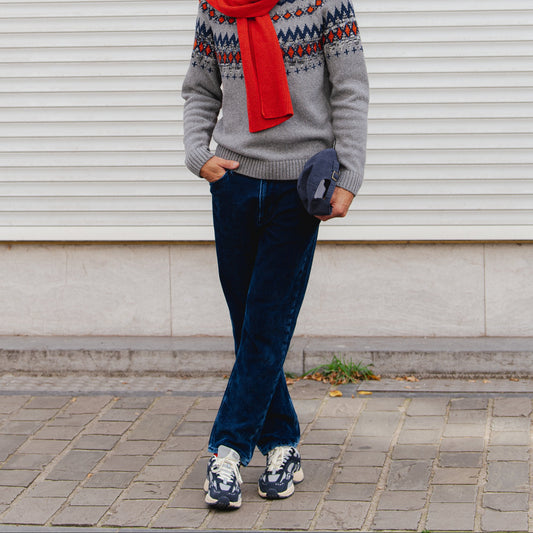 Maakx Corduroy Pants - Indigo