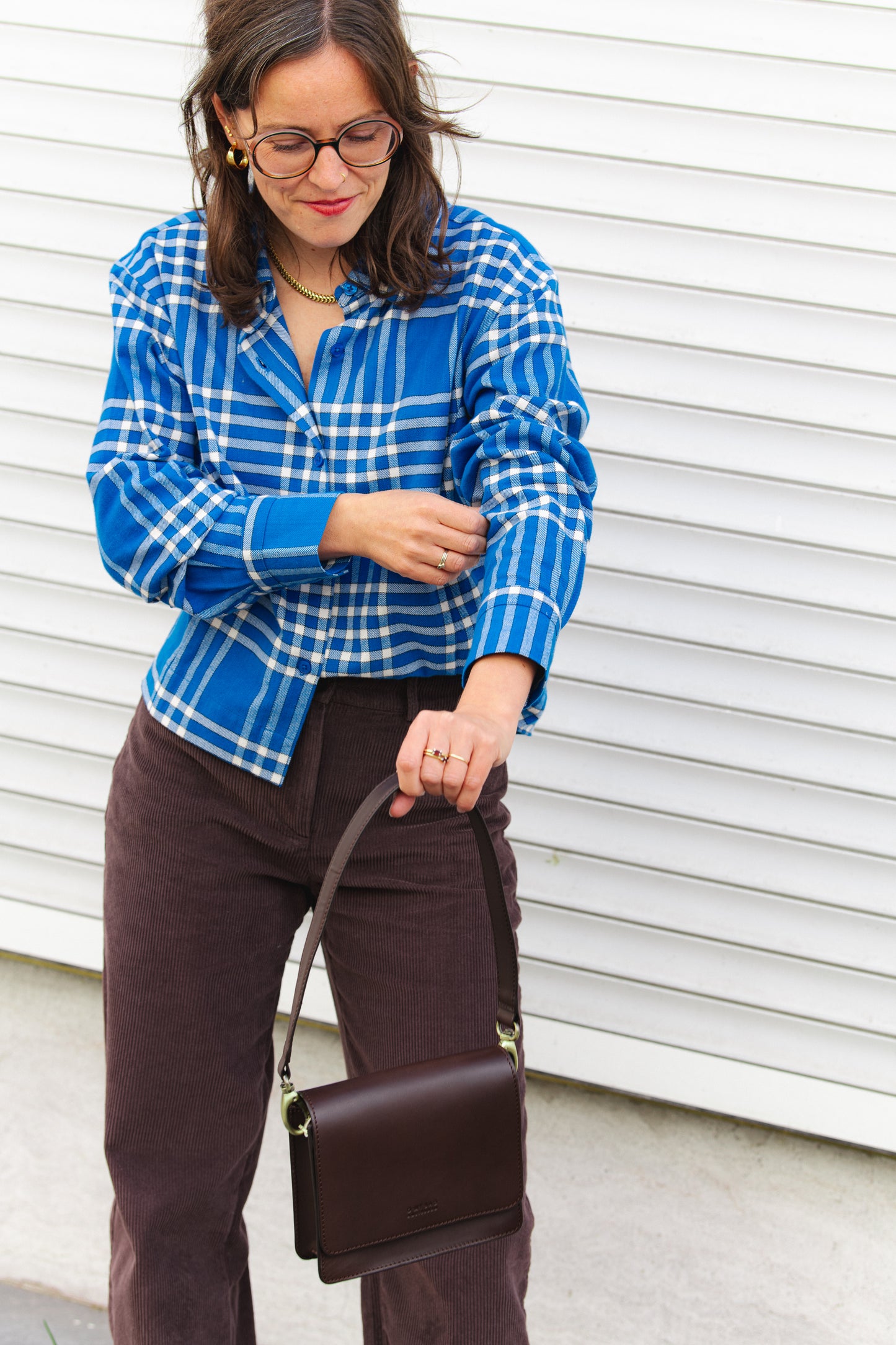 LAST ONE in XL - Sens Flannel Shirt - Check Blue