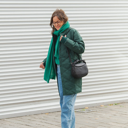 LAST ONE IN 40 -Brigita Coat - Dark Green