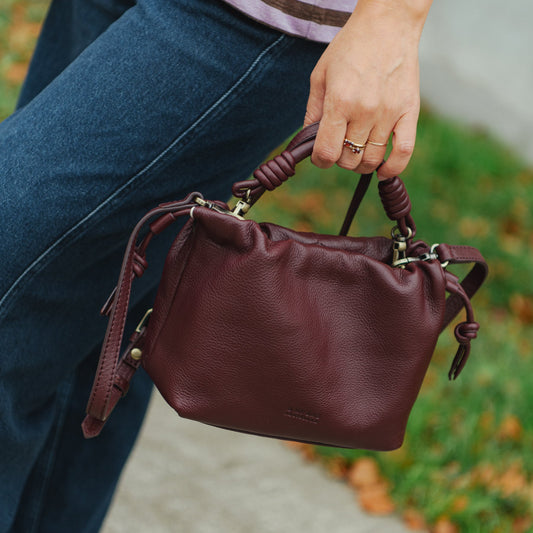 Kiki Mini - Dark Cherry Soft Grain