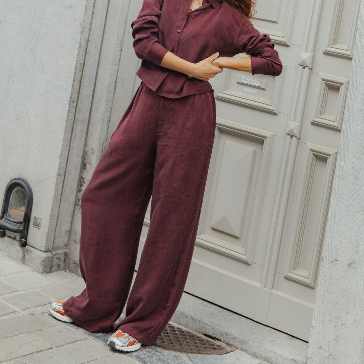 Savannah Blouse - Wine Red